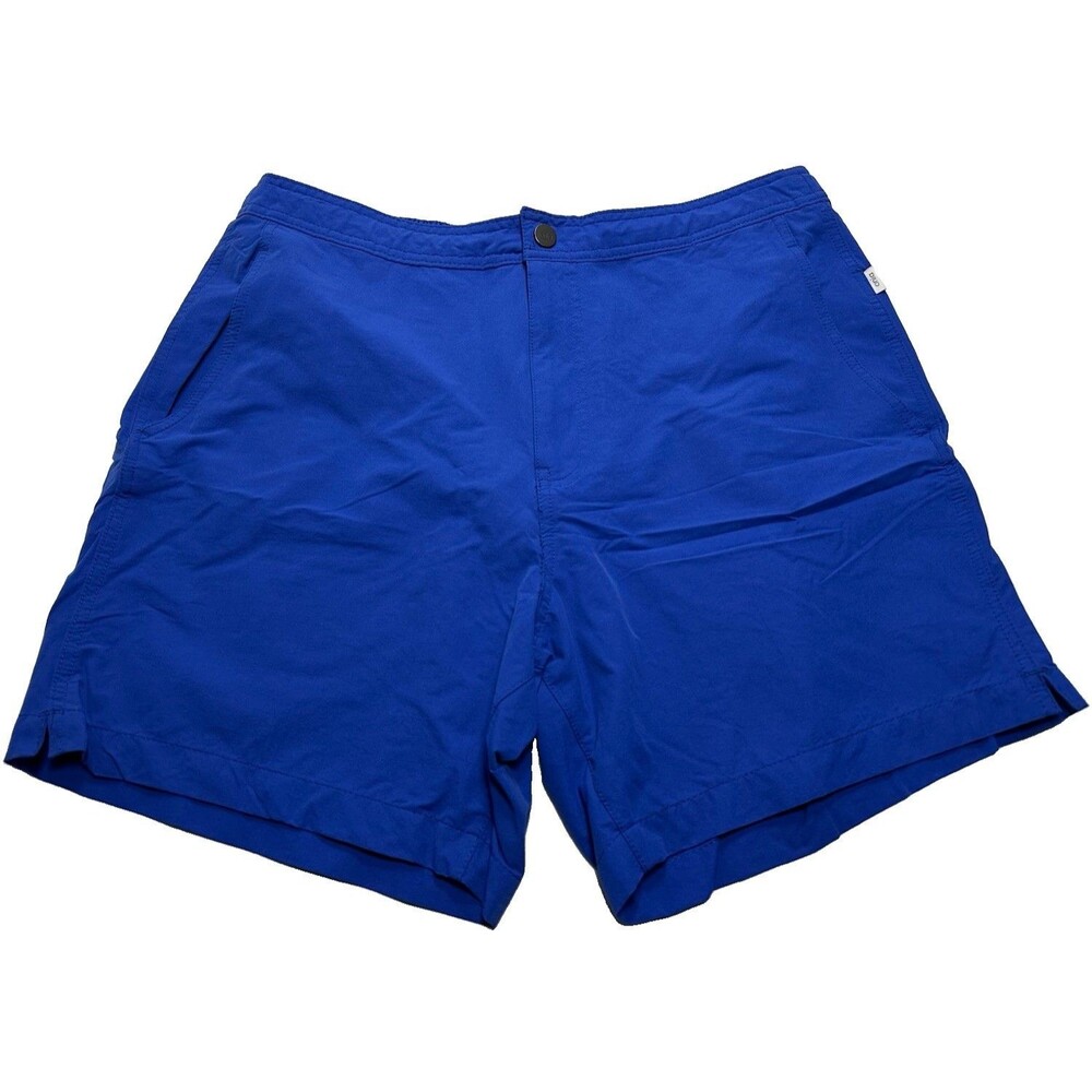 Men's Onia The Calder Swim Trunks 6" Size XL Blue